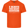 I Have Too Many Guitars Funny Guitarist Kids T-Shirt Childrens Orange