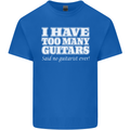 I Have Too Many Guitars Funny Guitarist Kids T-Shirt Childrens Royal Blue