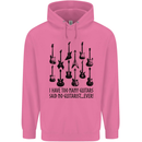 I Have Too Many Guitars Funny Guitarist Mens 80% Cotton Hoodie Azelea