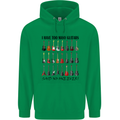 I Have Too Many Guitars Funny Guitarist Mens 80% Cotton Hoodie Irish Green