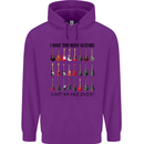 I Have Too Many Guitars Funny Guitarist Mens 80% Cotton Hoodie Purple