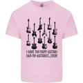 I Have Too Many Guitars Funny Guitarist Mens Cotton T-Shirt Tee Top Light Pink