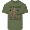 I Have Too Many Guitars Funny Guitarist Mens Cotton T-Shirt Tee Top Military Green