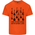 I Have Too Many Guitars Funny Guitarist Mens Cotton T-Shirt Tee Top Orange