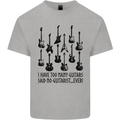 I Have Too Many Guitars Funny Guitarist Mens Cotton T-Shirt Tee Top Sports Grey