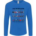 I Have Too Many Guitars Funny Guitarist Mens Long Sleeve T-Shirt Royal Blue