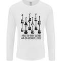 I Have Too Many Guitars Funny Guitarist Mens Long Sleeve T-Shirt White