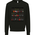 I Have Too Many Guitars Funny Guitarist Mens Sweatshirt Jumper Black