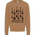 I Have Too Many Guitars Funny Guitarist Mens Sweatshirt Jumper Caramel Latte