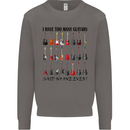 I Have Too Many Guitars Funny Guitarist Mens Sweatshirt Jumper Charcoal