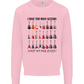 I Have Too Many Guitars Funny Guitarist Mens Sweatshirt Jumper Light Pink