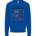 I Have Too Many Guitars Funny Guitarist Mens Sweatshirt Jumper Royal Blue