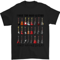 I Have Too Many Guitars Funny Guitarist Mens T-Shirt Cotton Gildan Black