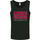 I Have Too Many Guitars Funny Guitarist Mens Vest Tank Top Black