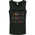 I Have Too Many Guitars Funny Guitarist Mens Vest Tank Top Black