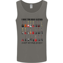 I Have Too Many Guitars Funny Guitarist Mens Vest Tank Top Charcoal