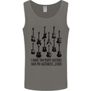 I Have Too Many Guitars Funny Guitarist Mens Vest Tank Top Charcoal