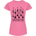 I Have Too Many Guitars Funny Guitarist Womens Petite Cut T-Shirt Azalea