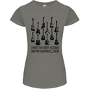 I Have Too Many Guitars Funny Guitarist Womens Petite Cut T-Shirt Charcoal