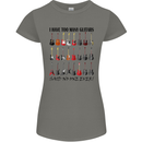 I Have Too Many Guitars Funny Guitarist Womens Petite Cut T-Shirt Charcoal