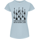 I Have Too Many Guitars Funny Guitarist Womens Petite Cut T-Shirt Light Blue