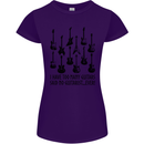 I Have Too Many Guitars Funny Guitarist Womens Petite Cut T-Shirt Purple