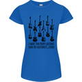 I Have Too Many Guitars Funny Guitarist Womens Petite Cut T-Shirt Royal Blue