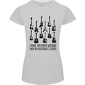 I Have Too Many Guitars Funny Guitarist Womens Petite Cut T-Shirt Sports Grey
