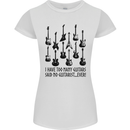 I Have Too Many Guitars Funny Guitarist Womens Petite Cut T-Shirt White
