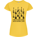 I Have Too Many Guitars Funny Guitarist Womens Petite Cut T-Shirt Yellow