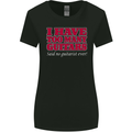 I Have Too Many Guitars Funny Guitarist Womens Wider Cut T-Shirt Black