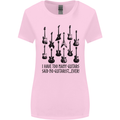 I Have Too Many Guitars Funny Guitarist Womens Wider Cut T-Shirt Light Pink