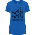 I Have Too Many Guitars Funny Guitarist Womens Wider Cut T-Shirt Royal Blue