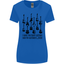 I Have Too Many Guitars Funny Guitarist Womens Wider Cut T-Shirt Royal Blue