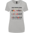 I Have Too Many Guitars Funny Guitarist Womens Wider Cut T-Shirt Sports Grey