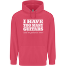 I Have Too Many Guitars Said No Guitarist Ever Childrens Kids Hoodie Heliconia