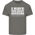 I Have Too Many Guitars Said No Guitarist Ever Kids T-Shirt Childrens Charcoal