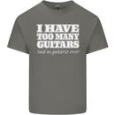 I Have Too Many Guitars Said No Guitarist Ever Kids T-Shirt Childrens Charcoal