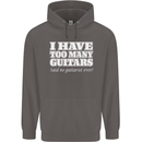 I Have Too Many Guitars Said No Guitarist Ever Mens 80% Cotton Hoodie Charcoal