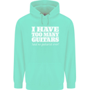 I Have Too Many Guitars Said No Guitarist Ever Mens 80% Cotton Hoodie Peppermint