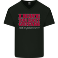 I Have Too Many Guitars Said No Guitarist Ever Mens V-Neck Cotton T-Shirt Black
