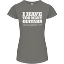 I Have Too Many Guitars Said No Guitarist Ever Womens Petite Cut T-Shirt Charcoal