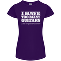 I Have Too Many Guitars Said No Guitarist Ever Womens Petite Cut T-Shirt Purple