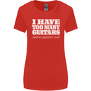 I Have Too Many Guitars Said No Guitarist Ever Womens Wider Cut T-Shirt Red