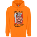 I Have a Brain and I'm Prepared to Use It Childrens Kids Hoodie Orange