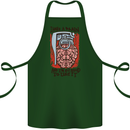 I Have a Brain and I'm Prepared to Use It Cotton Apron 100% Organic Forest Green
