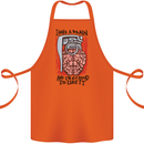 I Have a Brain and I'm Prepared to Use It Cotton Apron 100% Organic Orange
