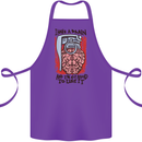 I Have a Brain and I'm Prepared to Use It Cotton Apron 100% Organic Purple