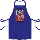 I Have a Brain and I'm Prepared to Use It Cotton Apron 100% Organic Royal Blue