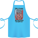 I Have a Brain and I'm Prepared to Use It Cotton Apron 100% Organic Turquoise